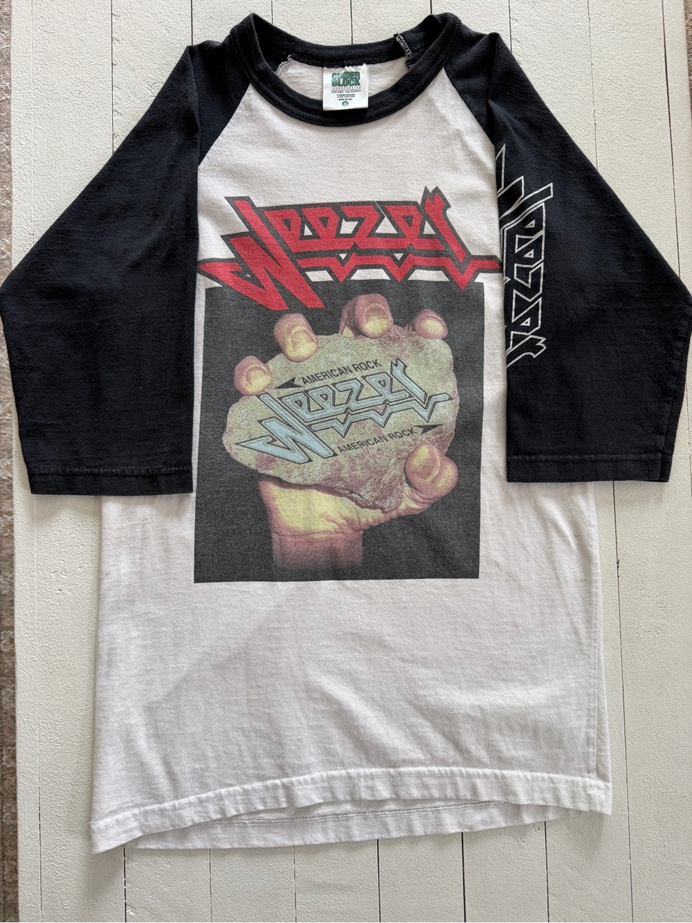 Vintage Weezer Shirt Adult Raglan Baseball Judas Priest 2001 3/4 Sleeve Small